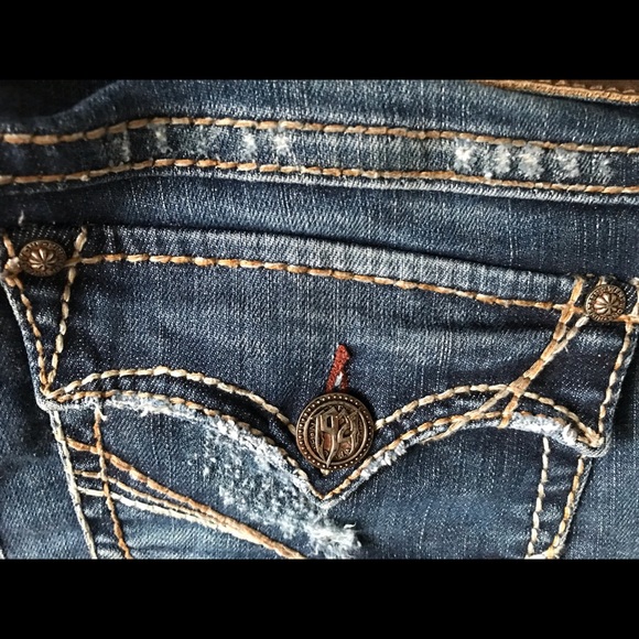 1921 Western Glove Works Destructed Skinny Jeans 24 / 32 - Picture 7 of 11